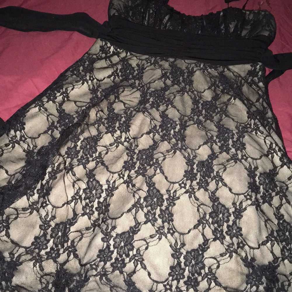 Black lace dress